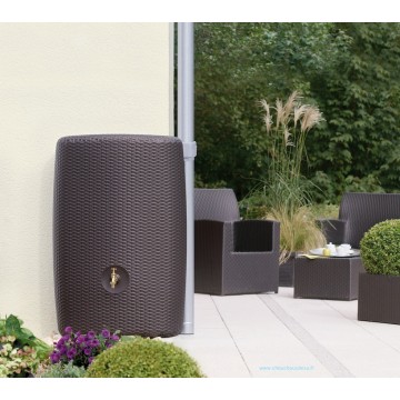 Réservoir 300L SUNDA Garantia avec robinet et collecteur de goutière Réservoir 300L SUNDA Garantia avec robinet et collecteur de goutière