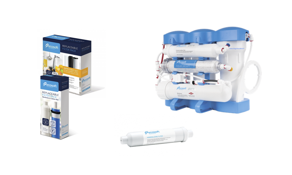 Osmose inverse domestique P'ure AquaCalcium Ecosoft avec ses accesoires Osmose inverse domestique P'ure AquaCalcium Ecosoft avec ses accesoires